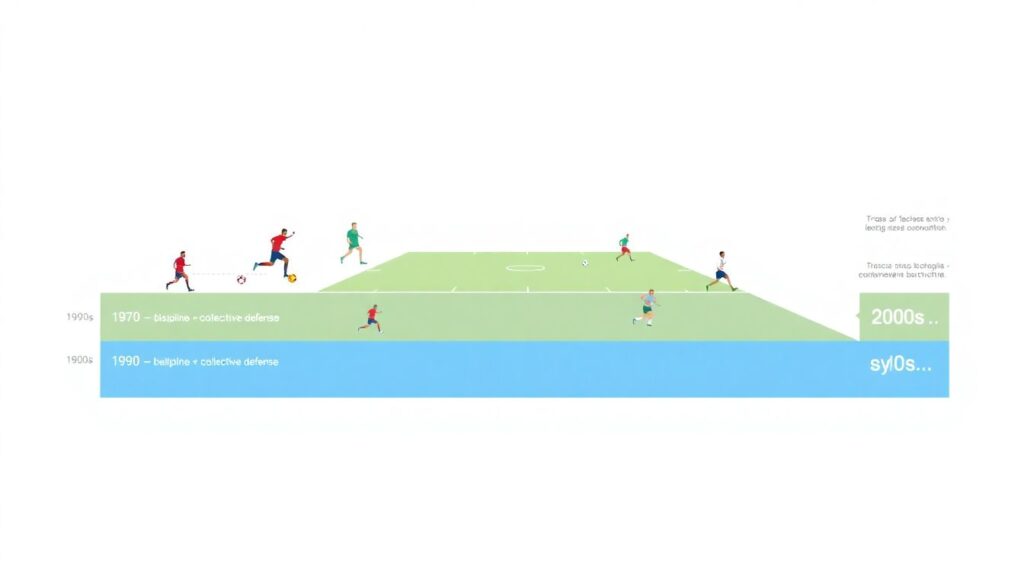Эволюция стиля игры и тактики клуба за десятилетия - иллюстрация