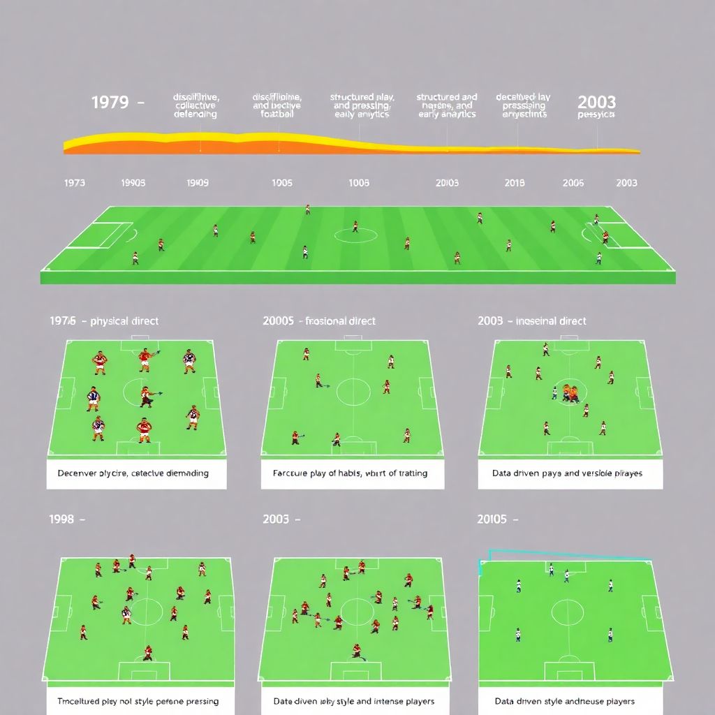 Эволюция стиля игры и тактики клуба за десятилетия: как менялась команда